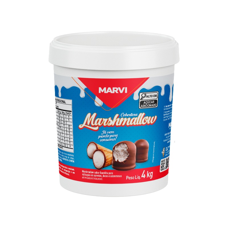 Marshmallow 400g, 2kg e 6kg